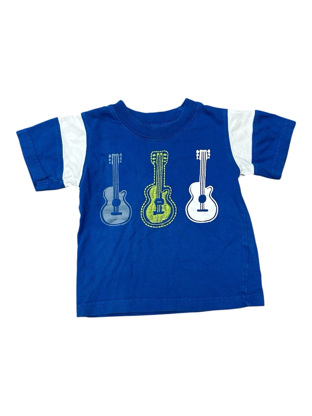 Garanimals Y2K Blue Guitar Embroidered Tee Size 18 Months